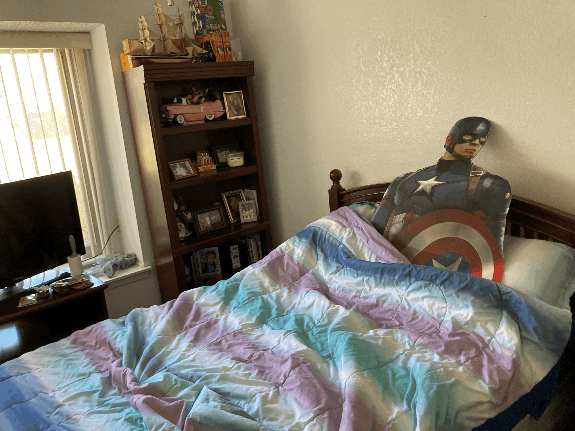 Texas, the land of the free and the house of an old small white Texan woman  with a small shaky dog.